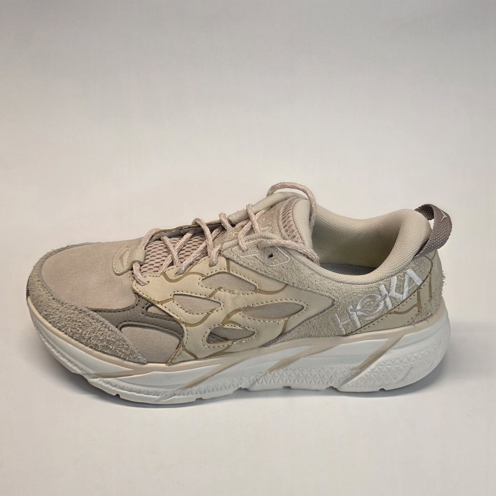 New  Hoka One One U Clifton L Suede TP Oak/Sand/Alabaster Men's Size  12 - Picture 2 of 13